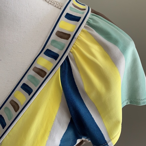 BCBGMaxAzria V-neck Empire Waist Blouse - Picture 10 of 10